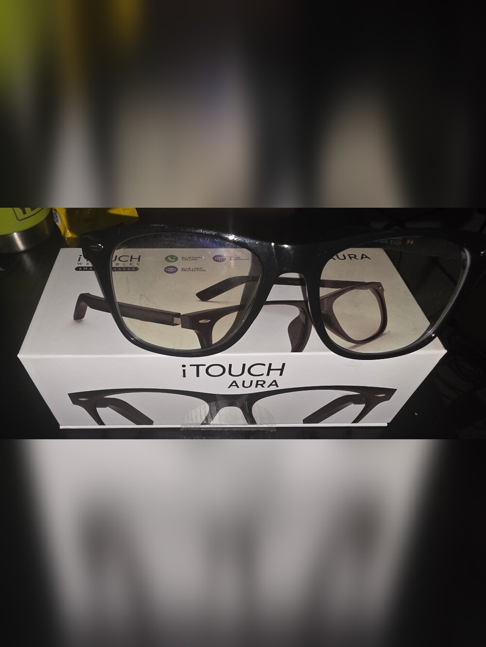 Smart Bluetooth Glasses with Blue Light Protection - Black